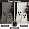 Glitzhome; Glitzhome® 24"H Halloween Lighted Wooden White Ghost Porch Decor with Timer Set; Category:Halloween Porch Decor; Image:7